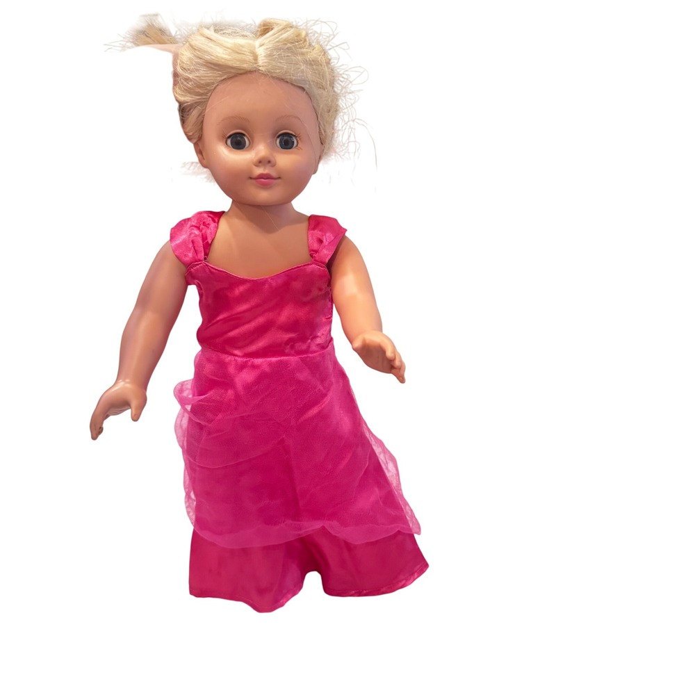 Alexander‎ Doll Co 2004 Blond Doll Blue Eyes Gown 18" Hair need fix Has ink mark